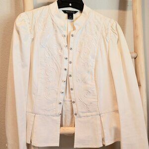 Detailed Cream Jacket